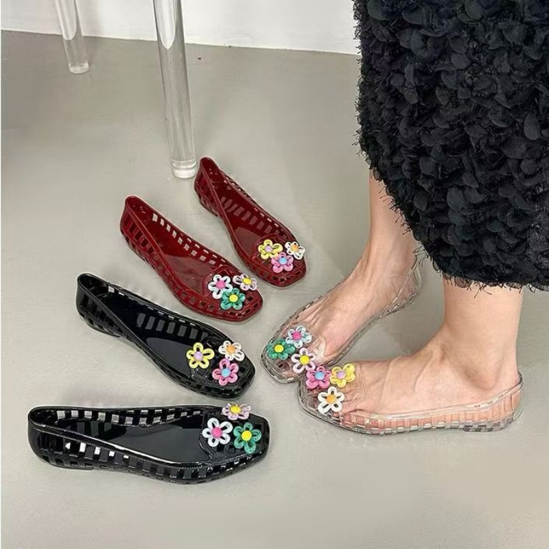 Women Accessories Trending - Zapatos de gelatina huecos kawaii dopamine,