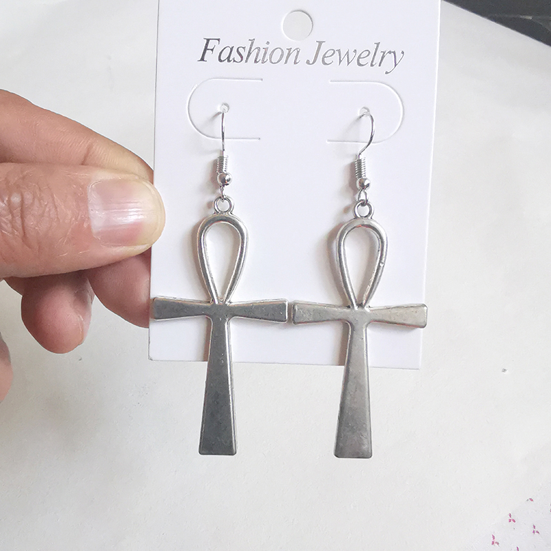 Women'S Egyptian Accessories - Pendientes colgantes y cruces ankh grandes