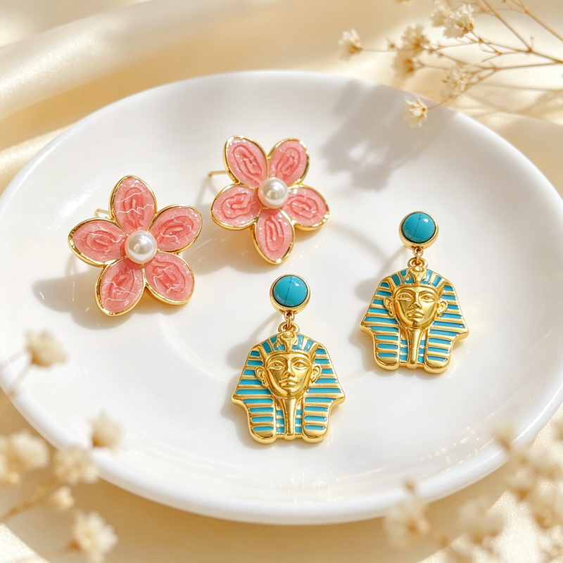 Women'S Egyptian Accessories - Pendientes de Acero Inoxidable Kalen para