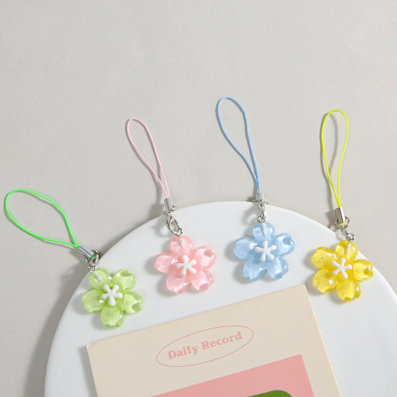 Women'S Korean Accessories - Cadenas de Teléfono con Flores de