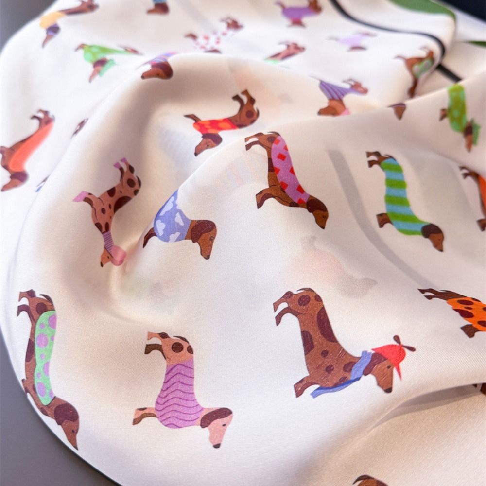 Pañuelo con estampado de Dachs - Women'S Korean Accessories reseña y precio