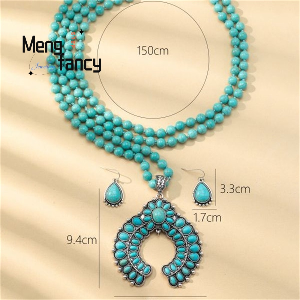 Pendientes de flores retro de  - Layered Necklace Set reseña y precio