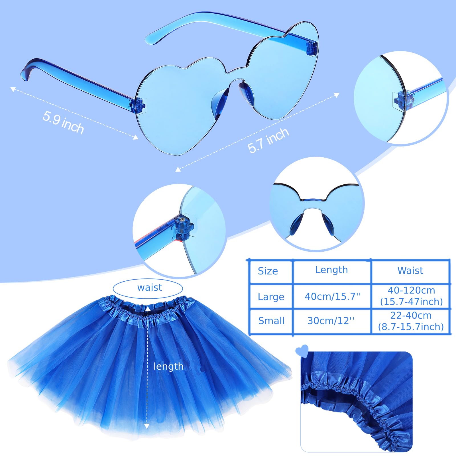 Conjunto de disfraz de tutú pa - Layered Necklace Set reseña y precio