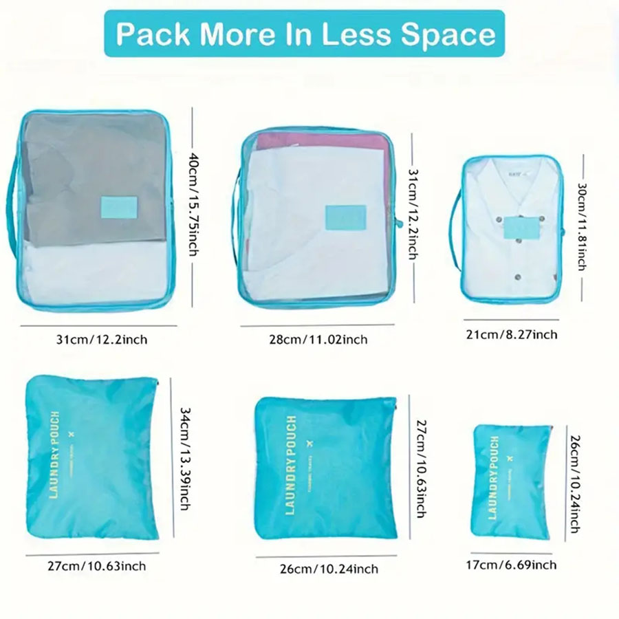 6 uds organizador de viaje bol - Women Accessories List reseña y precio
