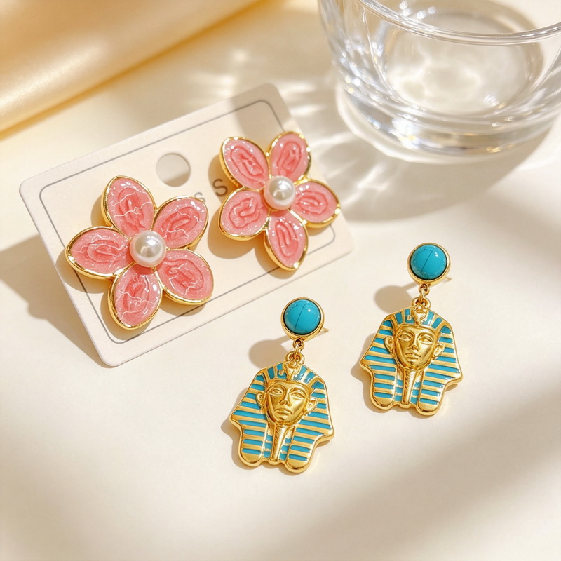 Pendientes de Acero Inoxidable - Women'S Egyptian Accessories reseña y precio