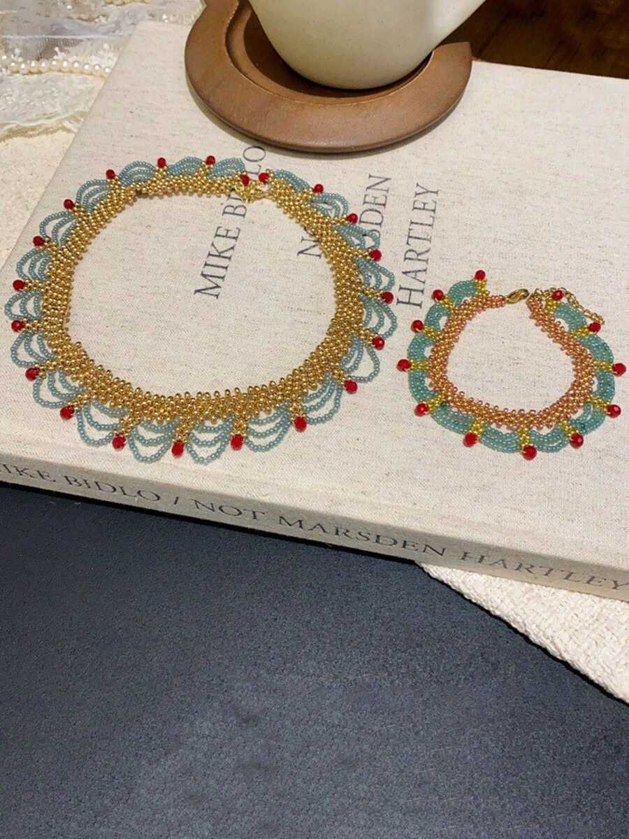Conjunto de pulseras de cuenta - Layered Necklace Set reseña y precio