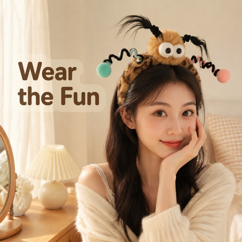Diadema de peluche suave y ant - Women Accessories Photos reseña y precio