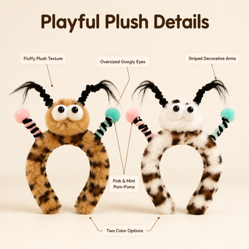 Diadema de peluche suave y ant - Women Accessories Photos reseña y precio