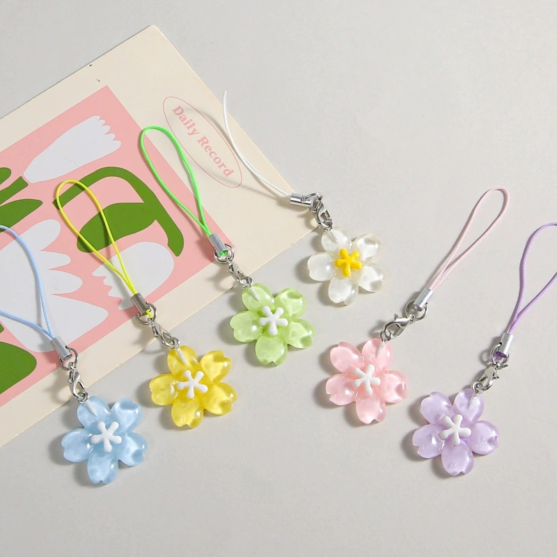 Cadenas de Teléfono con Flores - Women'S Korean Accessories reseña y precio