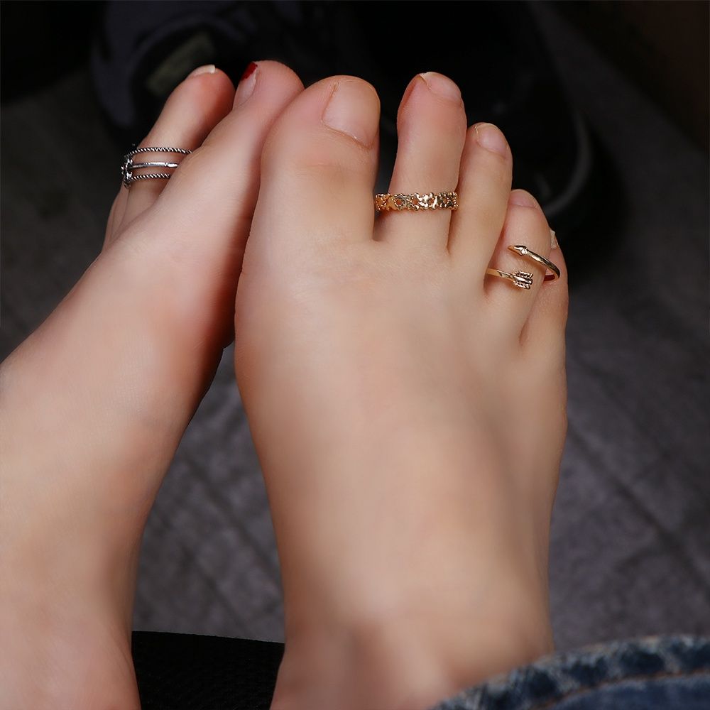 Anillo de pie ajustable de cob - Women'S Korean Accessories reseña y precio
